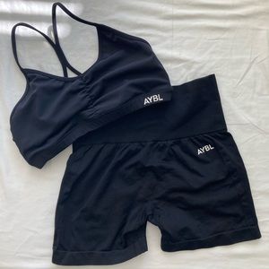 AYBL Women’s Workout Set, Size M, Black